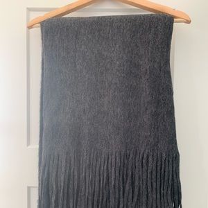 Anthropologie Fringed Blanket Scarf